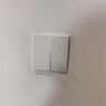 正泰（CHNT）開(kāi)關(guān)插座X5超薄奶油風(fēng) 家用86型暗裝斜五孔插座電源面板 幻紗白 電視電腦（六類(lèi)） 曬單實(shí)拍圖