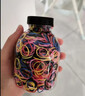 一次性發(fā)圈小皮筋兒童不傷發(fā)發(fā)繩小女孩橡皮筋高彈力皮套頭繩發(fā)飾 黑彩色小號加厚800根（罐裝） 曬單實(shí)拍圖