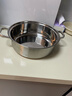 Debo德鉑316不銹鋼湯鍋燉鍋特厚食品級復底火鍋煲湯鍋燃氣爐電磁爐通 湯鍋 28cm 曬單實(shí)拍圖