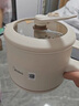 美的（Midea）電煮鍋 小電鍋 電蒸鍋 長(cháng)柄 宿舍小鍋 多功能輔食鍋 學(xué)生宿舍泡面XZE2017 1.6L配蒸籠【國家補貼】 曬單實(shí)拍圖