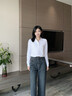 藍之旺 長(cháng)袖t恤定制工作服印字logo男女polo文化衫訂制4S店工裝定做衣服 A款藏青 【經(jīng)典纖維-高性?xún)r(jià)比】 L 曬單實(shí)拍圖