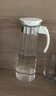 NITORI宜得利家居 玻璃杯帶把家用 耐熱玻璃水壺 1.4L Ⅱ 白色 曬單實拍圖