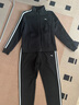 安踏（ANTA）易打理|運動(dòng)套裝女士秋冬季款外套長(cháng)褲休閑健身衣服裝兩件一整套 【店長(cháng)推薦-立領(lǐng)加絨款】基礎黑-1 S/160 曬單實(shí)拍圖