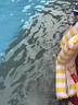 麓格立 充氣水上浮床新款充氣漂浮墊泳池四管吊網(wǎng)浮床可折疊水上躺椅 水上浮床【黃色配打氣筒】 曬單實(shí)拍圖