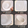 星坊一次性稻殼餐具套裝碗筷子勺子杯子碟盤子野餐露營(yíng)可降解餐具20套 曬單實(shí)拍圖