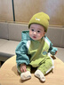 迪士尼（Disney）嬰兒衣服連帽連體衣開(kāi)春秋季裝款男女寶寶超萌洋氣外出哈衣 綠色 90cm 曬單實(shí)拍圖