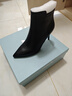 康莉（COMELY）細高跟時(shí)裝靴女冬季氣質(zhì)優(yōu)雅尖頭羊皮顯瘦保暖短靴 黑色/羊皮 36 曬單實(shí)拍圖