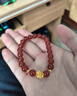 周大生黃金鑲玉手串女玉髓手鏈足金轉運珠七夕禮物送女友媽媽 曬單實(shí)拍圖