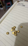 行金銀中黃金吊墜 足金999核桃珠配件 隔珠吊墜編手繩項(xiàng)鏈DIY掛墜 送禮 核桃珠吊墜（多顆）克重多退少補(bǔ) 約0.8克 曬單實(shí)拍圖