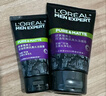 歐萊雅（LOREAL）男士控油炭爽抗黑頭潔面膏100ml+50ml 深層清潔毛孔收縮毛孔控油 曬單實(shí)拍圖