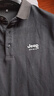 JEEP SPIRIT吉普長(cháng)袖T恤男秋冬季男裝翻領(lǐng)打底衫韓版上衣服 黑色 XL 曬單實(shí)拍圖