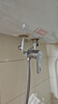 HOMK【德國】全銅主體電熱水器U型混水閥明裝浴室通用冷熱開(kāi)關(guān)閥配件 特厚升級款【精銅主體】單混水閥 【5.5倍大出水】99%通用 曬單實(shí)拍圖