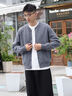 哈吉斯（HAZZYS）男裝 秋冬款毛衣外套棉/羊毛混紡針織開(kāi)衫男ABYZD0CCX22 灰色GE XL （180/100A 50） 曬單實(shí)拍圖