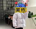 巴拉巴拉童裝兒童羽絨服女童冬裝保暖短款國風(fēng)新中式寶寶立領(lǐng)外套 粉紫70032 110 cm 曬單實(shí)拍圖
