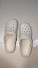 名創(chuàng)優(yōu)品（MINISO）洞洞鞋男女夏季外穿沙灘涼鞋防滑厚底踩屎感包頭涼拖鞋骨白42-43 曬單實(shí)拍圖