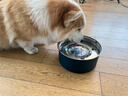 KimPets狗碗狗盆不銹鋼貓碗懸浮水碗狗狗喝水不濕嘴狗食盆慢食碗狗飲水器 【食品級304不銹鋼】珍珠白 懸浮水碗1000ml 曬單實(shí)拍圖