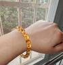 金石靈天然黃水晶手鏈男女塔晶瑪瑙佛珠手串馬年本命年轉運珠送生日禮物 收藏級黃水晶塔晶手鏈6-7mm 曬單實(shí)拍圖