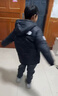 雅鹿童裝兒童羽絨服男女中長(cháng)款中大童加厚防風(fēng)保暖新款冬裝外套 黑色(臂章） 140 cm 曬單實(shí)拍圖