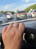 DRAGBOLL鉑金對戒PT950情侶對戒純銀戒指結婚求婚紀念日送女友生日禮物 輕奢款-星河情侶男戒【活口自由調節】 曬單實(shí)拍圖
