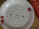 順祥餃子盤(pán)家用瀝水雙層盤(pán)10英寸陶瓷水餃盤(pán)深盤(pán)菜盤(pán)菜碟柿柿如意 曬單實(shí)拍圖