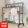 雙桿衣架落地立式晾衣架單桿式陽臺曬衣服架子家用臥室宿舍掛衣架 U型雙桿晾衣架150cm 曬單實拍圖