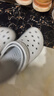 卡駱馳（crocs）洞洞鞋男鞋女鞋 夏季涼鞋情侶鞋沙灘鞋透氣時(shí)尚拖鞋 10001 M8W10 曬單實(shí)拍圖