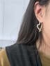 DAISY DREAM官方正品925銀針愛(ài)心耳環(huán)女方圓臉百搭耳釘簡(jiǎn)約小眾設計精致耳飾 愛(ài)心兩戴耳環(huán)【925銀針】 曬單實(shí)拍圖