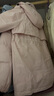 樂(lè )町【三防】戶(hù)外風(fēng)格派克羽絨服冬季新款抗靜電保暖加厚外套 椰粉色（現貨） M 曬單實(shí)拍圖