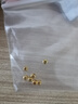 金玉白黃金金珠999足金轉運珠散珠3D硬金方糖珠子純金珠寶首飾小金豆 3mm方糖約:0.03g（預訂） 曬單實(shí)拍圖