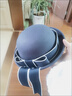 手工供感帽子女日系JK制服帽毛呢學(xué)院風(fēng)蝴蝶結飄帶幼稚園水手帽 雪山藍系粉色毛邊蝴蝶結 兒童款S（52-54cm） 曬單實(shí)拍圖