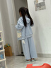 可英 GOWINBABY女童套裝新款2025秋季女孩洋氣時(shí)髦秋裝女寶韓版卡通休閑兩件套 藍色（常規套裝） 140 （適合身高130cm-140cm） 曬單實(shí)拍圖