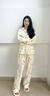 浪莎純棉吸汗月子服產(chǎn)后哺乳睡衣家居服孕婦春秋四季 77333 L 曬單實(shí)拍圖
