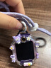 炫戴（XUANDAI）夜光狗適用小天才電話(huà)手表表帶Z10/Z9/Z8/z11掛繩脖Z7S/Z6pro保護套殼巔峰Z5兒童q1a/d2腕帶z3創(chuàng  )意 【套裝—紫白】掛繩+diy殼+紫夜光氣球狗 適用：小天 曬單實(shí)拍圖