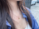 timebetter天然橄欖石項鏈女925銀鎖骨鏈小眾高級橄欖綠長方形吊墜送證書 套1/銀項鏈+玫瑰禮盒 默認1 曬單實拍圖