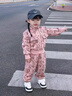 G.DUCKKIDS童裝女童套裝春秋新款兒童衣服小童春裝卡通女寶寶衛衣兩件套洋氣 粉色C02- 100 適合身高90-100cm年齡3-4歲左 曬單實(shí)拍圖