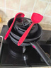 特福（Tefal）鍋具套裝百變鍋鑄鋁紅心可拆卸煎炒鍋六件套黑美人【帶硅膠鏟】 曬單實拍圖