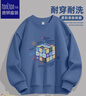 唐獅男童衛(wèi)衣春秋薄款兒童圓領(lǐng)套頭長袖中大童帥氣上衣 霧霾藍(lán) 160 曬單實(shí)拍圖