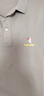 啄木鳥(niǎo)100純棉長(cháng)袖t恤男士翻領(lǐng)POLO衫春秋季免燙商務(wù)休閑純色上衣打底衫 8103短袖帶標-淺灰 2XL 180建議150-160斤 曬單實(shí)拍圖