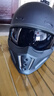 WTCX3C認證蝎子頭盔復古經(jīng)典機車(chē)二代摩托車(chē)全盔巡航踏板男女半盔四季 啞黑【黑茶鏡片】 送透明鏡片 2XL 曬單實(shí)拍圖