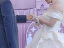 LZJV高級感韓式新娘蕾絲婚紗手套乳白色短款包指蝴蝶結珍珠日常拍照 蕾絲手套均碼 曬單實(shí)拍圖