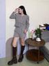 芳臨（FANGLIN）品牌厚底真皮騎士靴女2025秋季新款全牛皮大筒圍高筒靴皮帶扣長(cháng)靴 棕色單里 37 曬單實(shí)拍圖