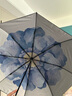 蕉下（beneunder）防紫外線遮陽傘三折雙層黑膠晴雨傘防曬傘BM664藍(lán)鈴 曬單實拍圖