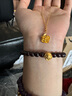 周六福七夕禮物  黃金項(xiàng)鏈女款足金玫瑰物語鏈墜送女友禮物 計(jì)價(jià) 4.69g 曬單實(shí)拍圖