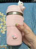 oktp凱蒂貓可愛(ài)咖啡杯2025新款女生大容量保溫水杯學(xué)生車(chē)載保冷杯子 丁香紫450ML 曬單實(shí)拍圖