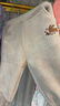戴維貝拉（DAVE＆BELLA）兒童休閑長(cháng)褲加絨女童大屁屁褲男寶寶束腳褲秋冬新款童褲小童褲子 橡皮粉【現貨】 90 cm（建議身高80-90cm） 曬單實(shí)拍圖