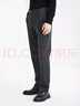 利郎青年商務(wù)男裝【四面彈力】休閑褲男肌理TR薄絨通勤長褲Q4DXK601 深灰 34 (175/86A) 曬單實拍圖