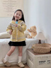 FIDQIOG國際品牌童裝2025春秋新款女童洋氣花紋毛衣上衣 黃色 150 cm 曬單實(shí)拍圖