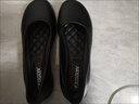 啄木鳥(niǎo)黑色軟底工作鞋2025春夏季不累腳軟面寬頭皮鞋職業(yè)上班圓頭單鞋女 黑色 37 曬單實(shí)拍圖