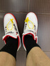 耐克（NIKE）官方艦店男鞋秋季運動(dòng)鞋AIR FLIGHT 89氣墊休閑鞋AJ4兄弟跑步鞋 白/黑/大學(xué)紅/AJ4兄弟款 39 曬單實(shí)拍圖