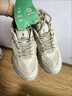 森馬男鞋冬季透氣網(wǎng)面復古運動(dòng)休閑跑步厚底內增高潮牌高級感老爹潮鞋 米色 42 曬單實(shí)拍圖